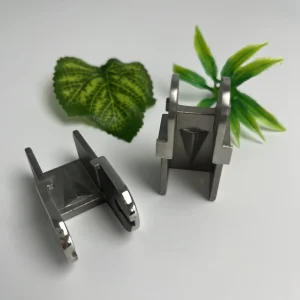 Architectural Brushed Stainless Steel Glass Railing Hardware Set U-channel Clamp Corner Connector for Pergola Glazing System