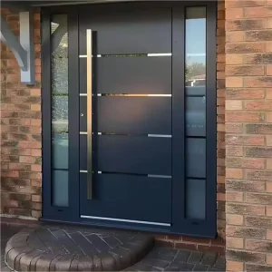 Architectural Metal Door System Aluminum Pivot Door with Smart Lock