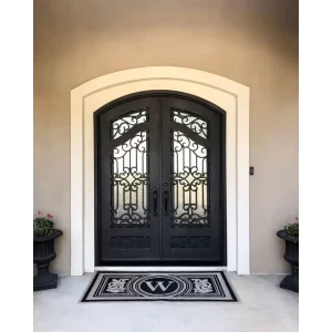 Armored Metal Entrance Doors Wrought Iron Metal Door Entrance Divider Villa Entrance Iron Door