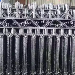 Art Metal Guardrails Wall Deck Fence Galvanized Steel Cast Iron Fence Outdoor Backyard Balustrades Railings Garden Building