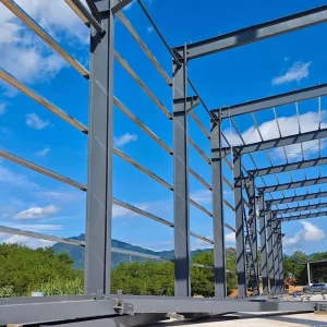 Assembled Light Steel Structure Prefabricated Welded Frame Modular Office Commercial Building