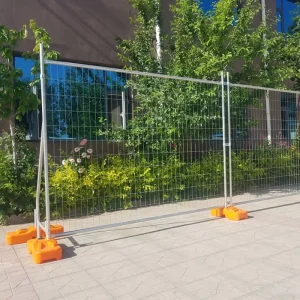 Australia 2100x2400mm Galvanized Welded Wire Mesh Temporary Fence Panel Metal Frame Construction Barrier