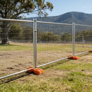 Australia Standard Temporary Fence Hot Dip Galvanized Zinc Steel Portable Construction Safety Fence Panels