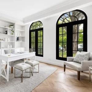 Australian Standard AS2047 Double French Casement Windows Aluminum Casement Windows With Grilled Design