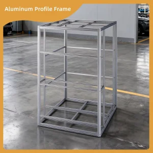 Automated Precision Packaging Vertical Cube Aluminum Extrusion Frame Stable Modular Industrial Structure