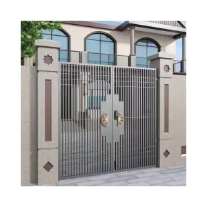 Automatic Expandable Cast Aluminum Swing Gate for Courtyards and Warehouses