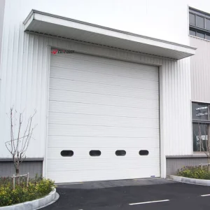 Automatic High Lift Insulated Steel Vertical Sliding Door Industrial Windproof Overhead Roll Metal Sectional Finished Surface