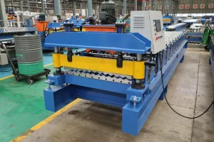 Automatic Single Layer Corrugated Roof Tile Roll Forming Machine Metal Wave Sheet Making Machine