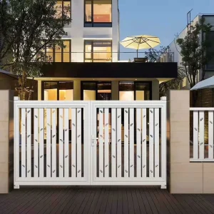 Automatic Sliding Iron and Aluminium Metal Gate for Courtyard Garden Villa Yard