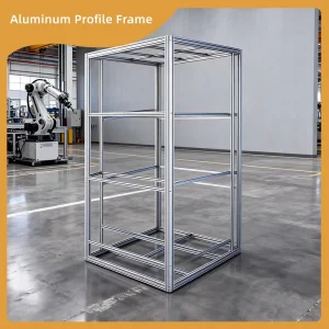 Aviation Grade Vertical Cube Aluminum Extrusion Frame Hygienic Modular Industrial Structure