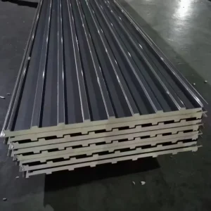 Baijing Fireproof PU Great Wall Sandwich Panel 950mm Effective Width Metal Wall Cladding System for Commercial Buildings