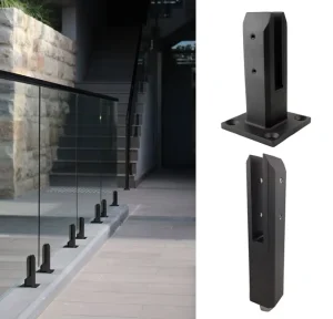 Balcony Frameless Balustrade Stainless Steel Mirror Glass Spigot Fence
