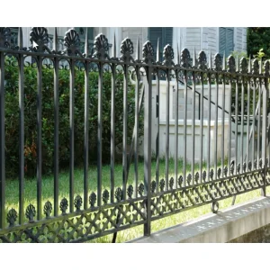 Balcony Metal Safety Railing Stylish Wrought Iron Fence for High Rise Buildings Stairs & Villas Rust Resistant