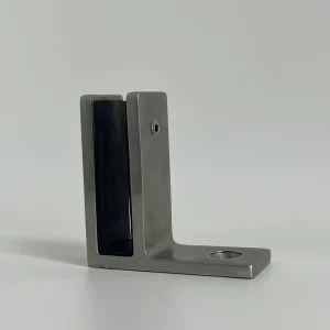 Balustrade Stair Pool Accessories Satin Finish L Type Stainless Steel Glass Clamp Adjustable Frameless Glass Clip