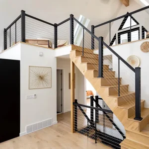 Balustrades for Stair Indoor Outdoor Fence Safety Handrail House Hotel Cable Railing