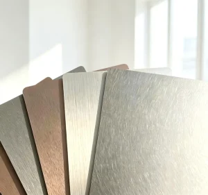 Bamboo Charcoal Wood Veneer Carbon Crystal Panel Waterproof Easy Install Metal Carbon Panel Interior Wall Panel for Office KTV