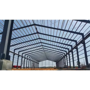 Best Prefabricated Metal Frame Steel Structure Construction Garage Hangar Prefabricated Warehouse Shed Building Workshop Factory