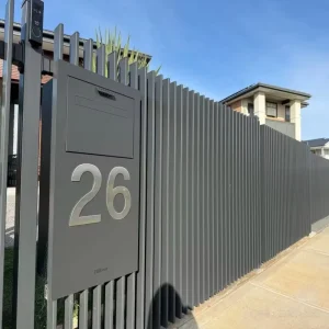 Black Aluminum Alloy Fence Easy Installation for Home Yards