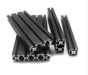Black Aluminum Profile Custom Aluminum Extrusion Profile
