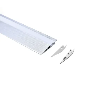 Black Anodized Staircase LED Nosing Profiles Aluminium Extrusion Channel for Step Light Stairs Led Profile Alu