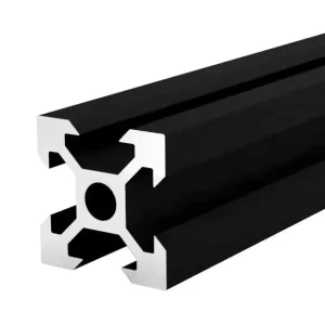 Black Anodized V Slot 20×20 Aluminium Profiles for 3D Printers