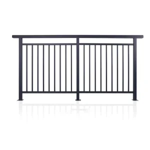 Black Metal Stair Aluminum Railing Decorative Railing System Aluminum Balcony Railing