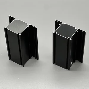Black Powder Coating Aluminum Profiles Existing Mold Aluminum Extrusion 6063 Aluminum Door Profiles