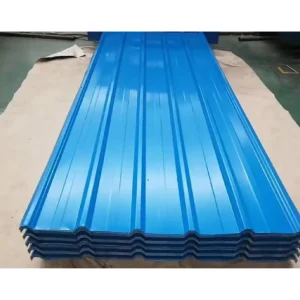 Blue Wave Roof Tiles 750-1000mm Width Roofing Sheets 0.8mm White Color Corrugated Metal Roofing Sheet