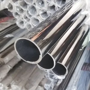 Bright-finish 316/304 Food-grade Stainless Steel Pipe Welded Decorative Pipe Round Stainless Steel Pipe 1.5 mm and 2.0 mm