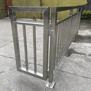 Brushed Finish Welding Stainless Steel Rail Balcony Metal Fence Suitable for Outdoor