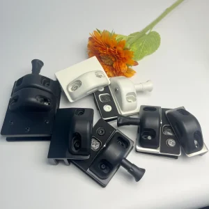 Brushed & Mirror Finish Stainless Steel Contemporary Glass to Glass Latch Shower Enclosure Door Lock Rust Resistant Hardware