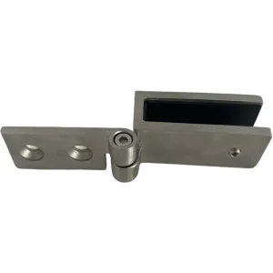 Brushed Silver 304 Stainless Steel Glass Clamp Swivel Hinge Outdoor Swimming Pool Glass Fence Hardware Fitting