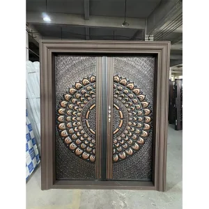 Building Entrance Security Steel Door Main Gate Designs Double Door