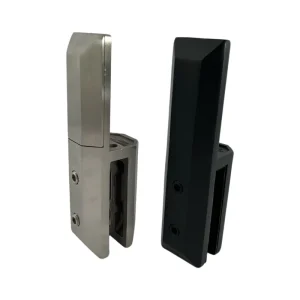 Building Hardware 304 Stainless Steel Glass Clamp Polished Black Brushed Color for Outdoor Glass Railing Factory