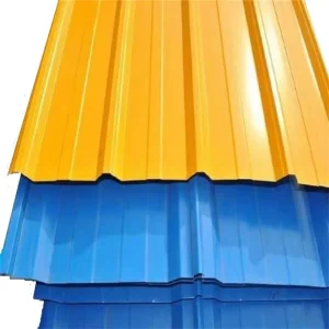 Building Material PPGI Prepainted Metal Corrugated Steel Roofing Sheet 0.4MM 0.5MM