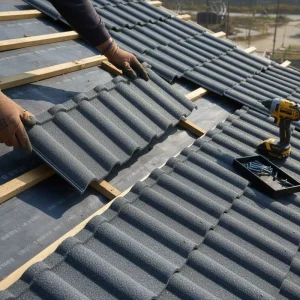 Building Material Stone Chip Coated Steel Roof Tile Waterproof Sound Insulation for Residential Construction