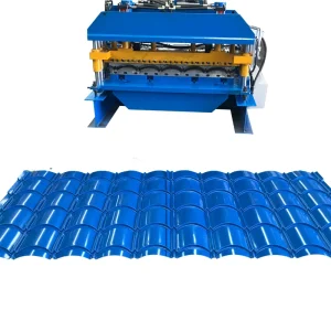 Building Materials Metal Steel 868 Glazed Tile Roof Roll Forming Machine Roofing Sheet Production Line