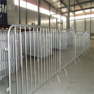 Bulk Galvanized Metal Crowd Control Barricade Temporary Pedestrian Barrier Outdoor Event Concert Security Fence
