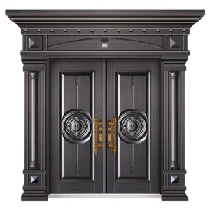 Bulletproof Steel Door Security Decorative Steel Metal Doors Exterior Villa Entry Door for Home