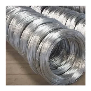 Bwg18 25kg Per Coil Hot Dipped Galvanized Steel Wire 25kg Coil Flat Wire For Building Materials Welding Cutting Bending