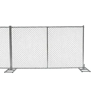 CE ISO Factory Galvanized Temporary American Chain Link Fence for Highway Maintenance Safety Barrier