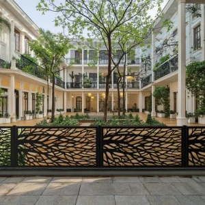 CNC Modern Rust Resistant Metal Railing Infills Decorative Stainless Steel Laser Cut Balcony Panels Perforated Aluminum Outdoor