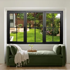 CSA Approved Customized Tilt And Turn Hurricane Window Double Glazed Aluminum Windows Casement Windows