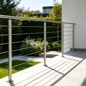 Cable Railing Stainless Steel Post Aluminium Post Anti-rust Modern Handrail for House