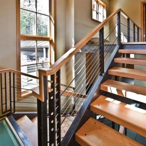 Cable Railing Staircase Iron Railing Stainless Steel 304 Balustrade