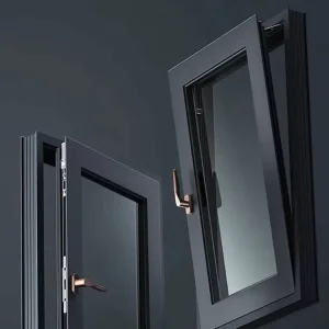 Casement Window with Inward Tilt Function Efficient Window Soundproof Glazed Aluminum Casement Windows
