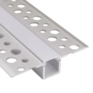Ceiling LED Strip Gypsum Drywall Plastic Construction Recessed Curved Channel Flexible LED Profile