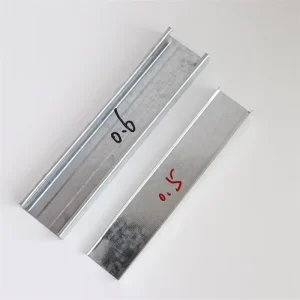 Certified U Type Light Steel Keel Steel Furring Metal Studs Tracks Wall Ceiling Tile Grid Components for Gypsum