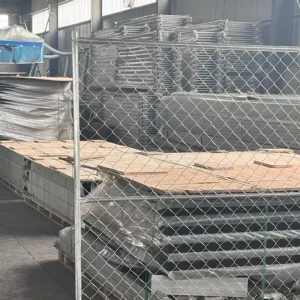Chain Link Temporary Fence Panels Removable Construction Site Security Fencing Portable Outdoor Safety Barrier