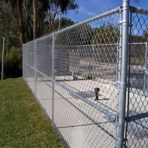 Chain Link Wire Fence, Hot-Dip Galvanized, Farm and Sports Use, Plain-Weave Woven